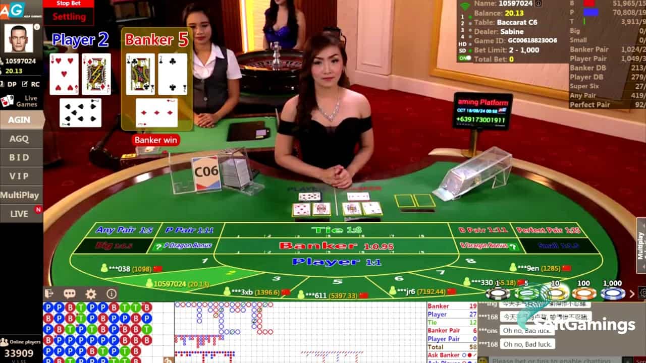 Asia Gaming Casino Games